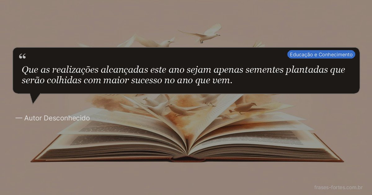 Frase de Autor Desconhecido
