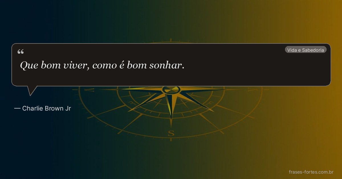 Frase de Charlie Brown Jr