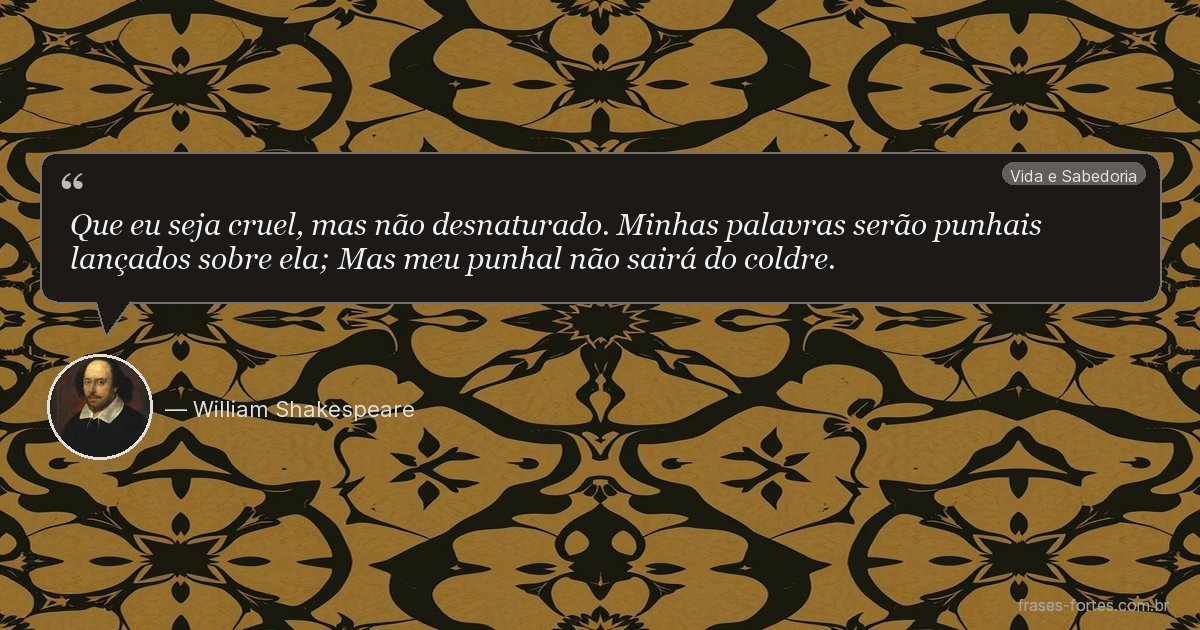 Frase de William Shakespeare