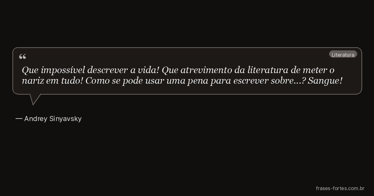 Frase de Andrey Sinyavsky