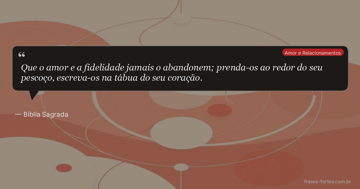 Frase de Bíblia Sagrada