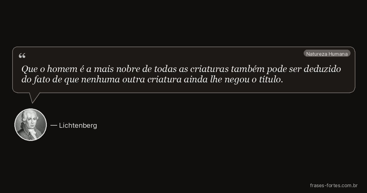 Frase de Lichtenberg