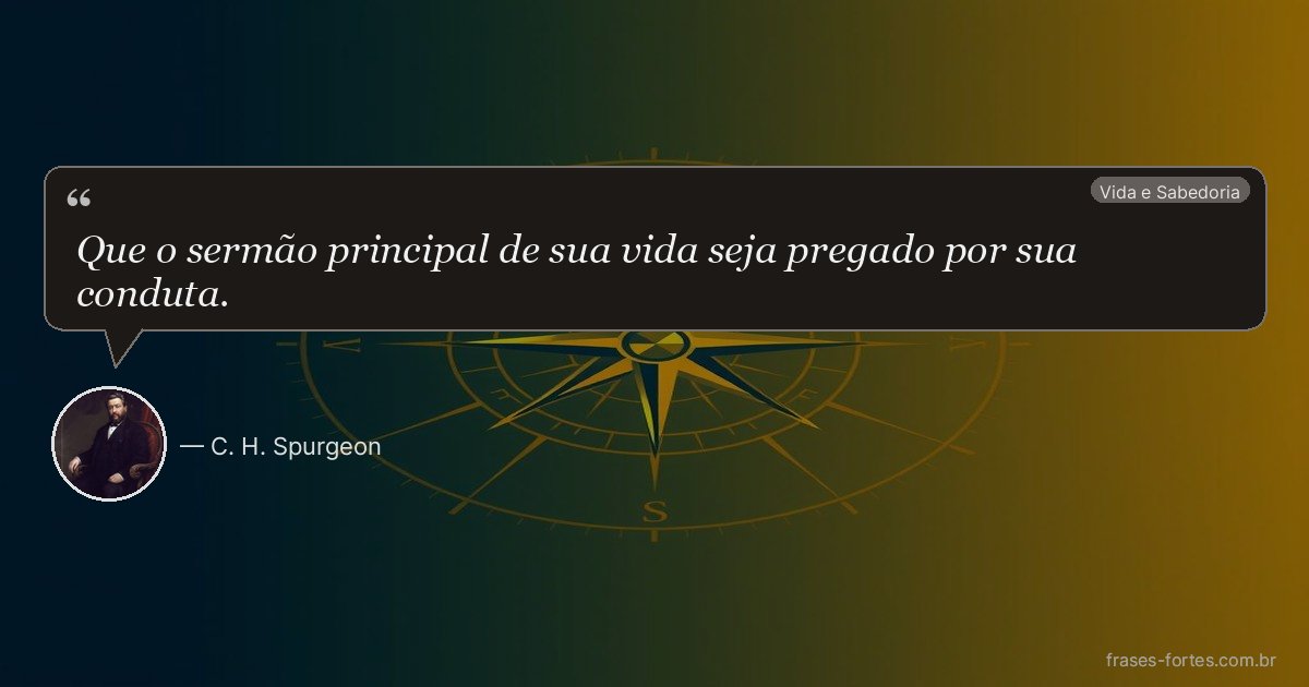 Frase de C. H. Spurgeon