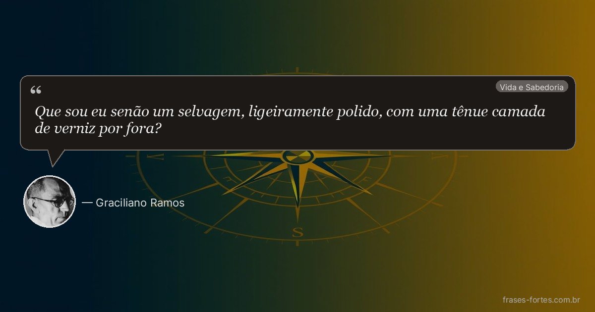 Frase de Graciliano Ramos