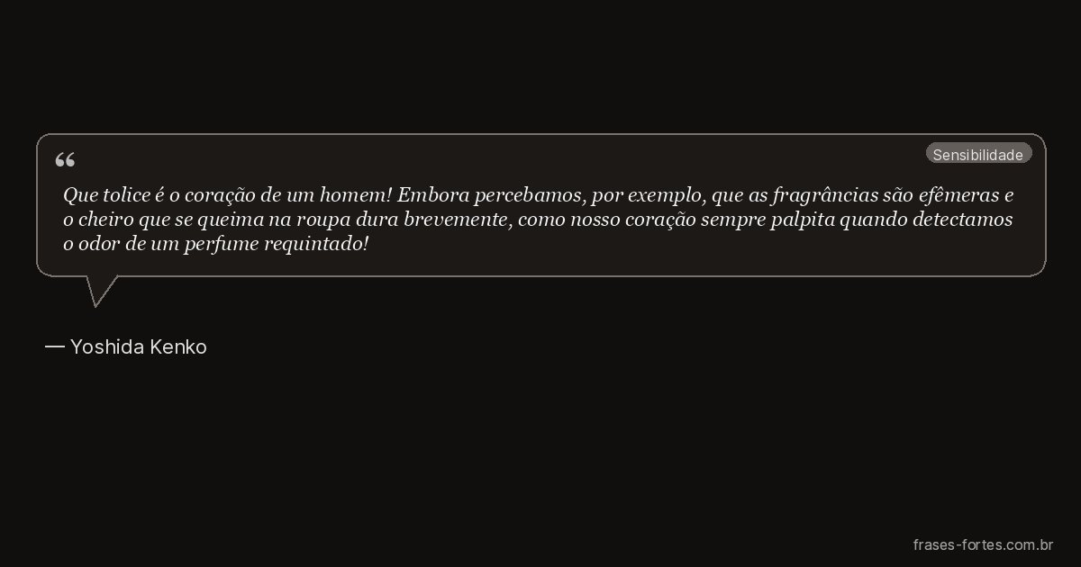 Frase de Yoshida Kenko