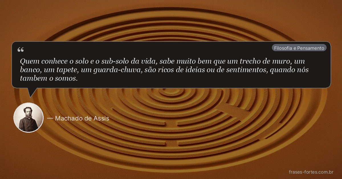 Frase de Machado de Assis