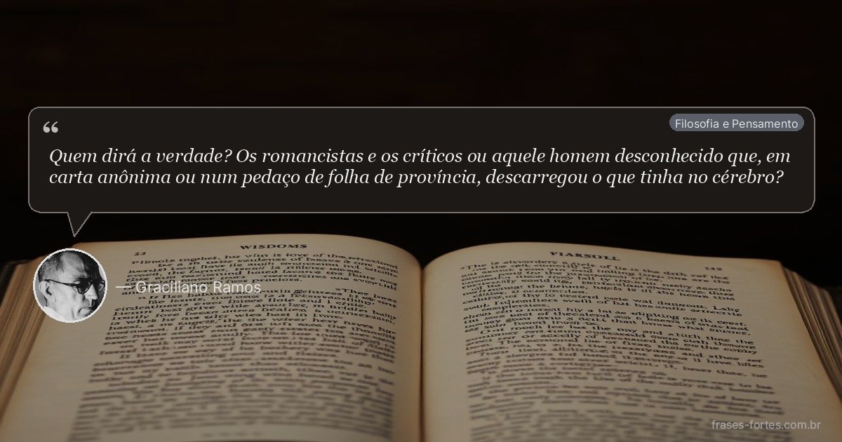 Frase de Graciliano Ramos