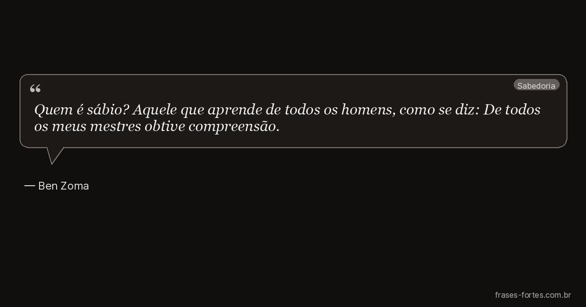 Frase de Ben Zoma