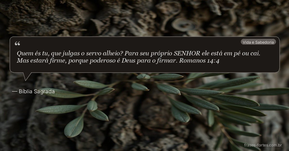 Frase de Bíblia Sagrada