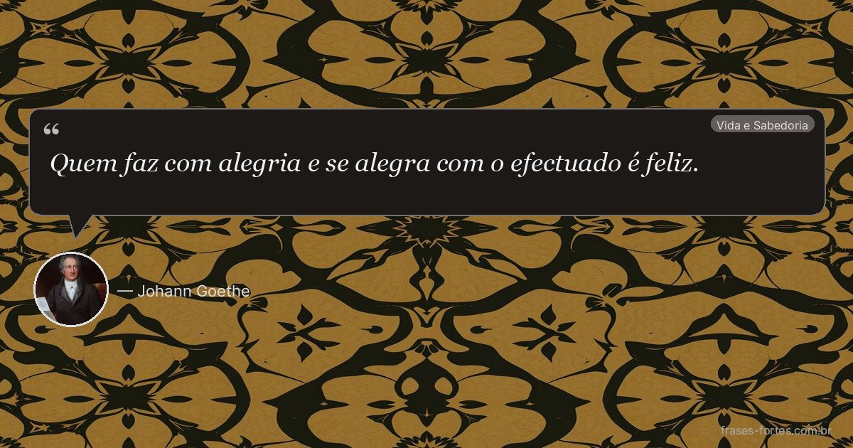 Frase de Johann Goethe
