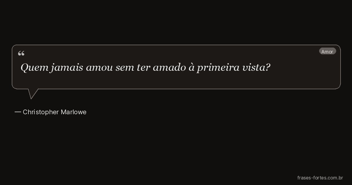 Frase de Christopher Marlowe
