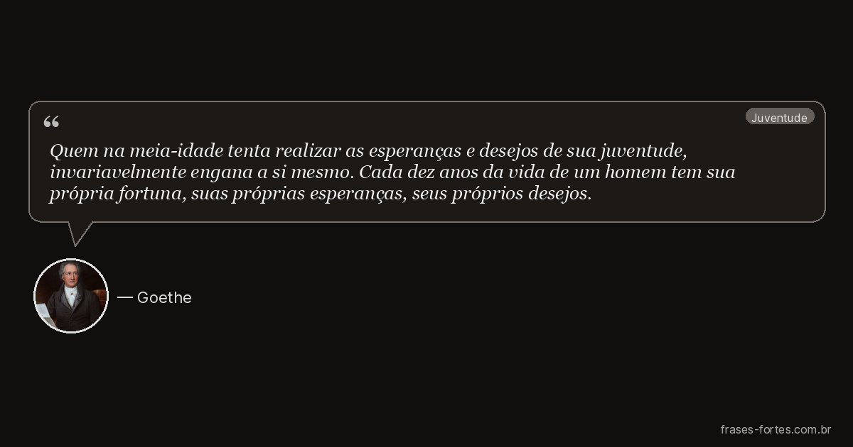 Frase de Goethe