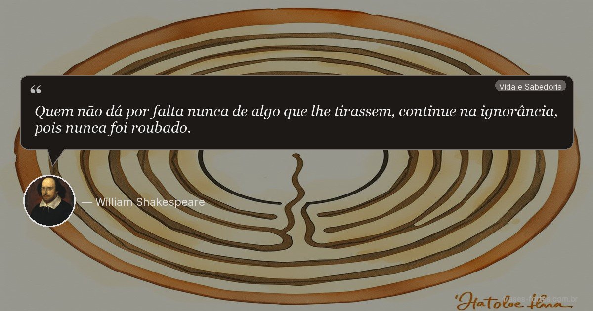 Frase de William Shakespeare