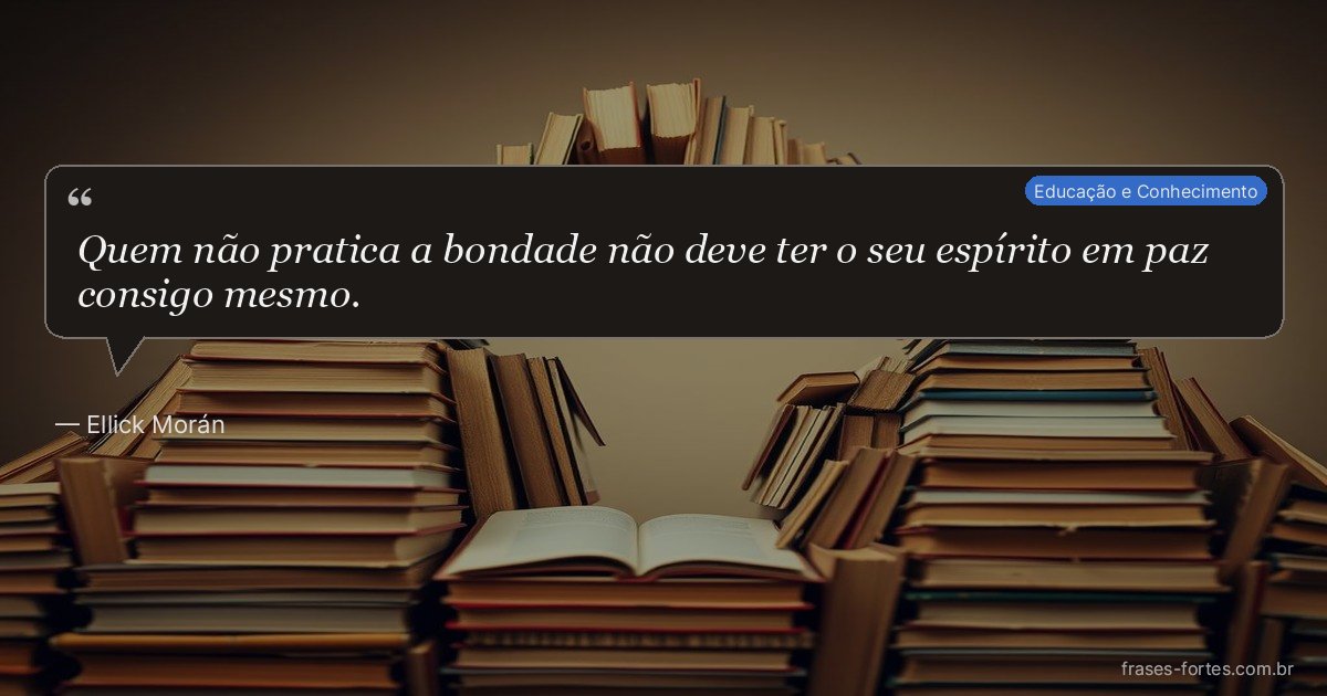 Frase de Ellick Morán