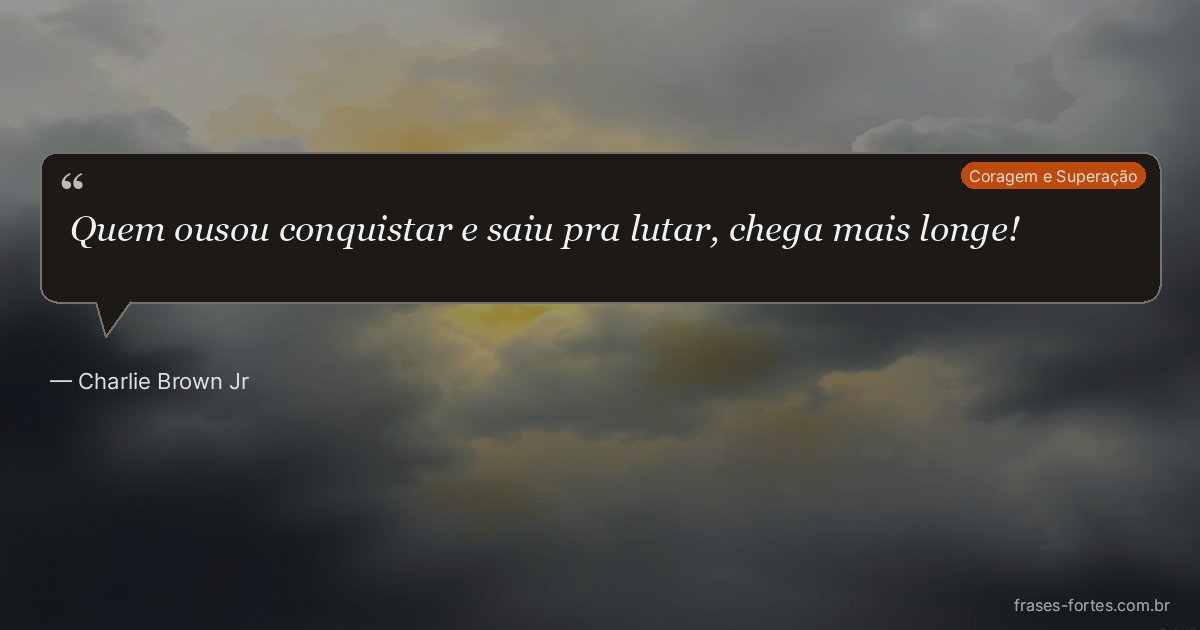 Frase de Charlie Brown Jr