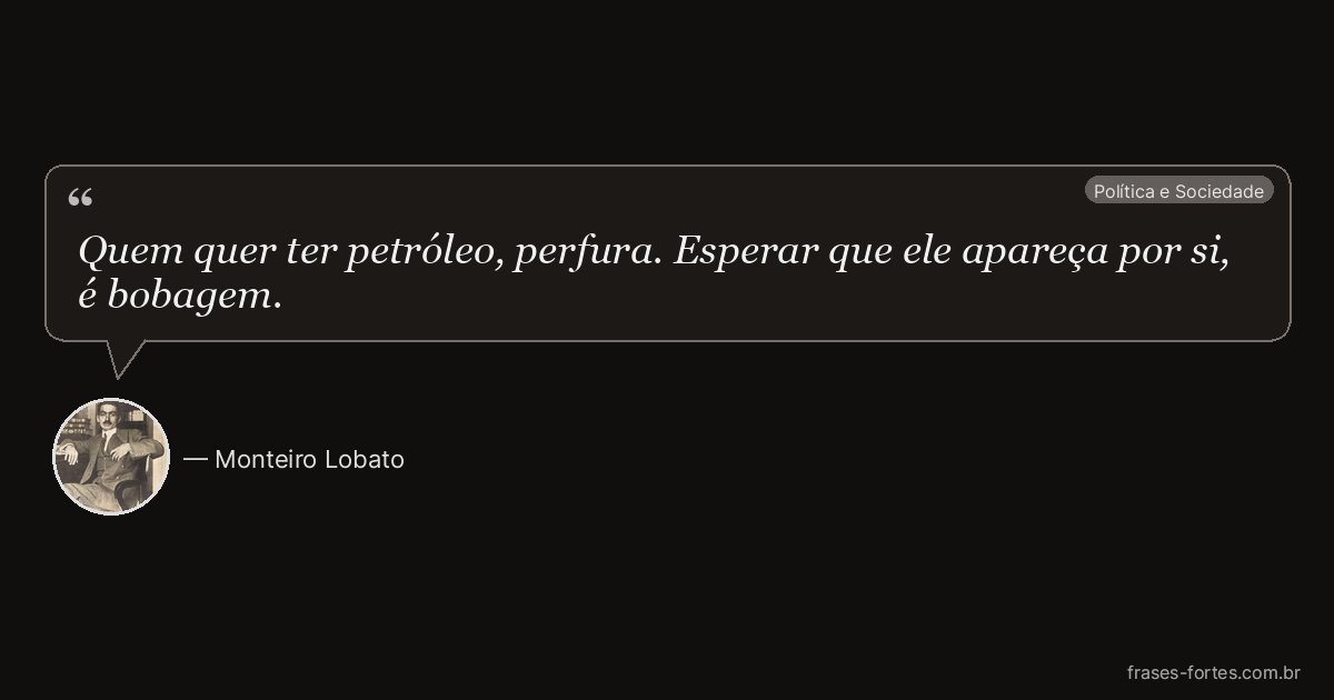 Frase de Monteiro Lobato