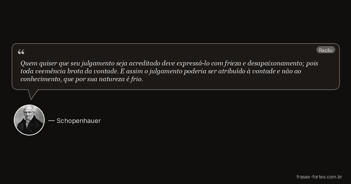 Frase de Schopenhauer