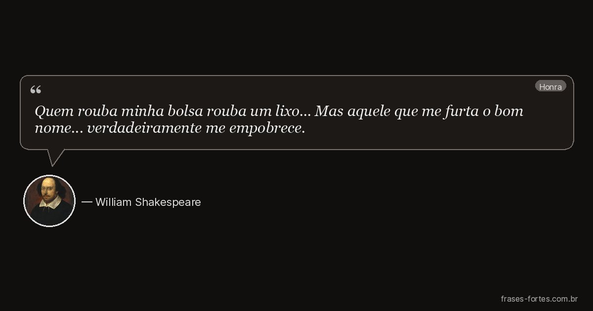 Frase de William Shakespeare
