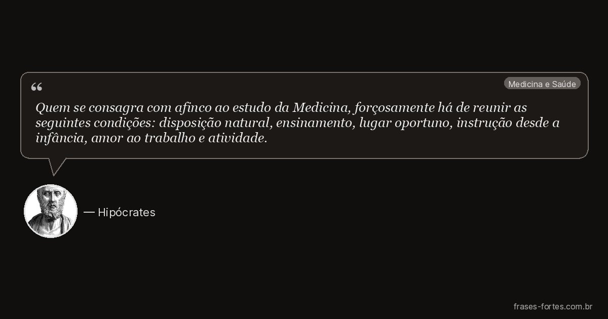 Frase de Hipócrates