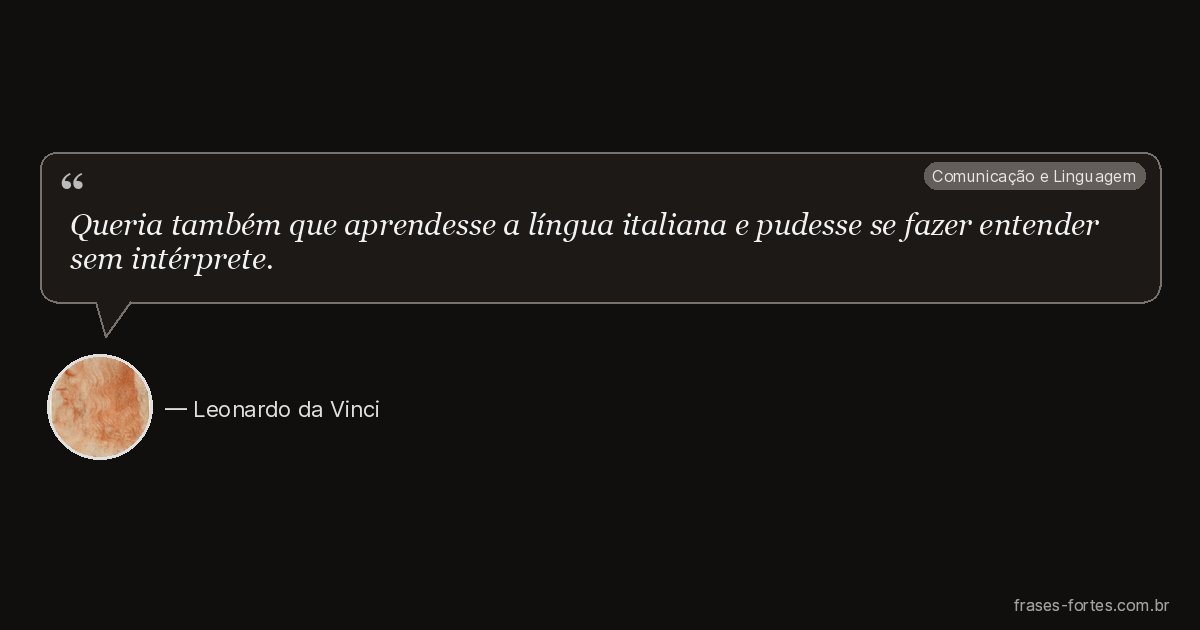 Frase de Leonardo da Vinci