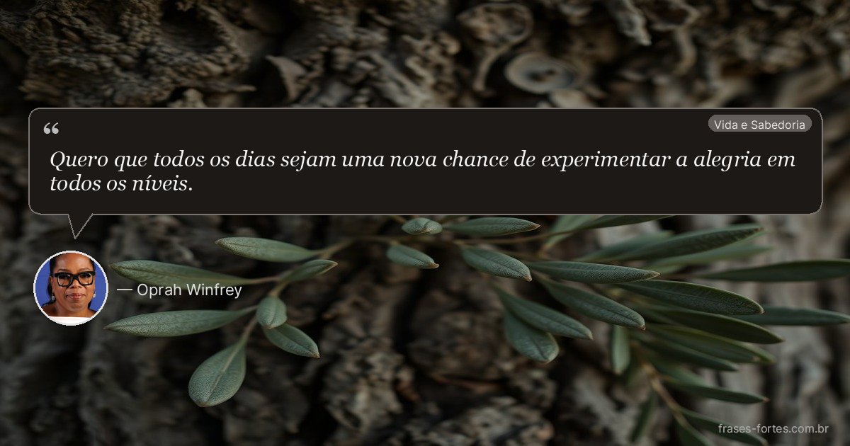 Frase de Oprah Winfrey