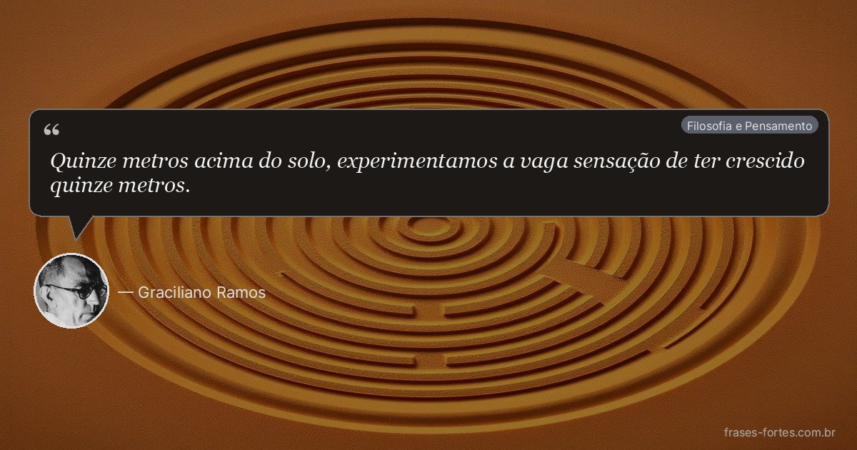 Frase de Graciliano Ramos
