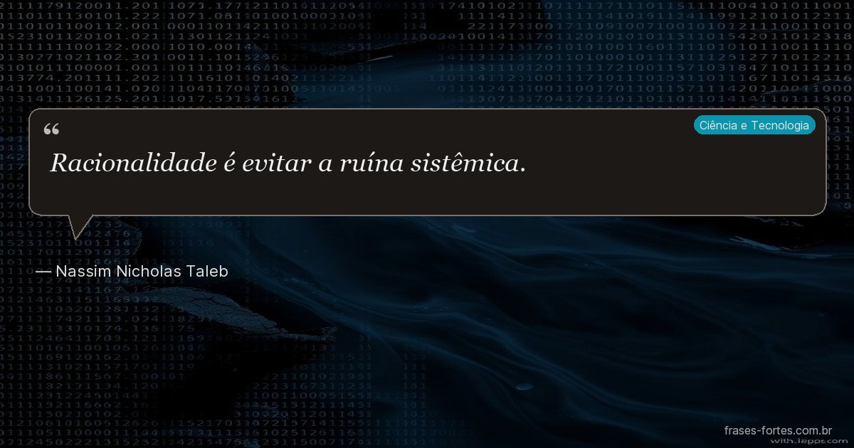 Frase de Nassim Nicholas Taleb