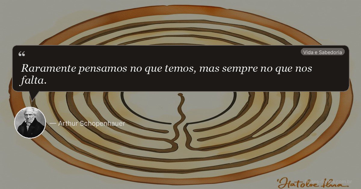 Frase de Arthur Schopenhauer