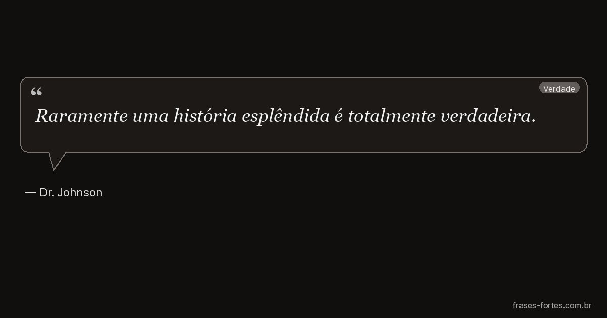 Frase de Dr. Johnson