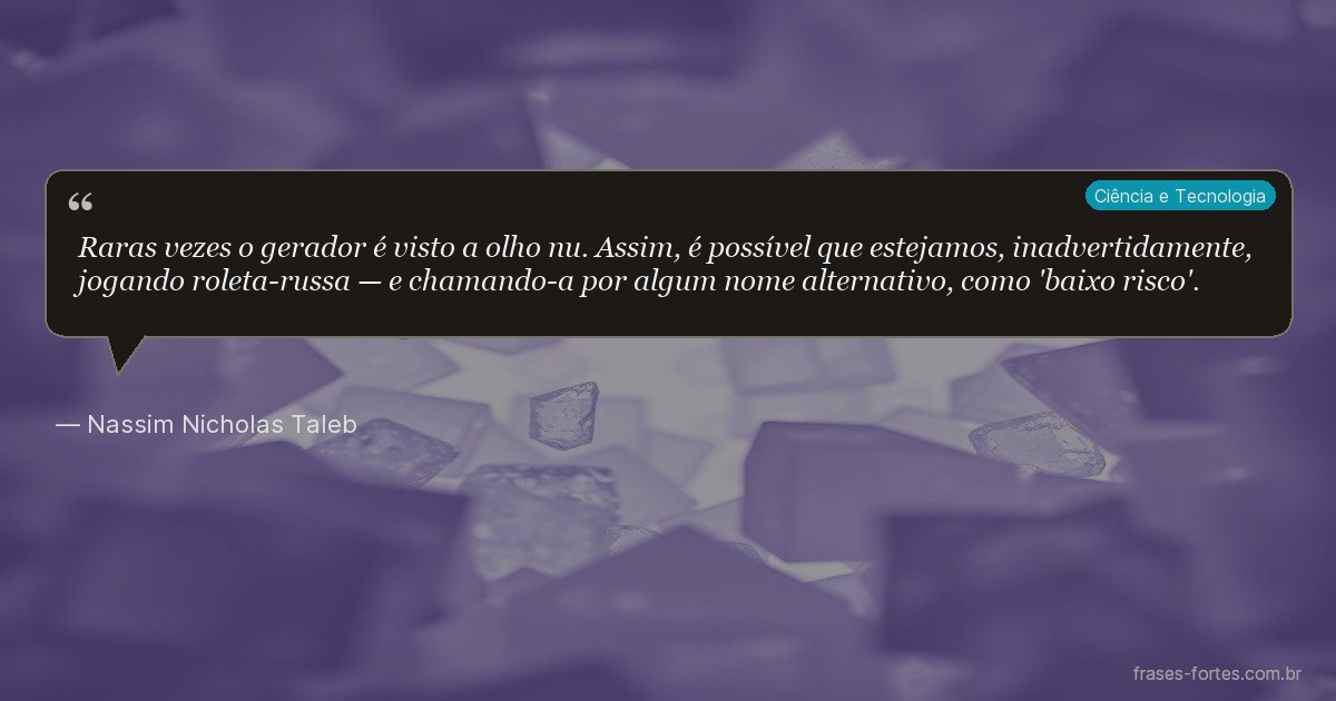 Frase de Nassim Nicholas Taleb