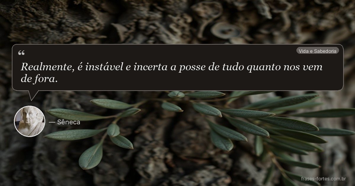 Frase de Sêneca