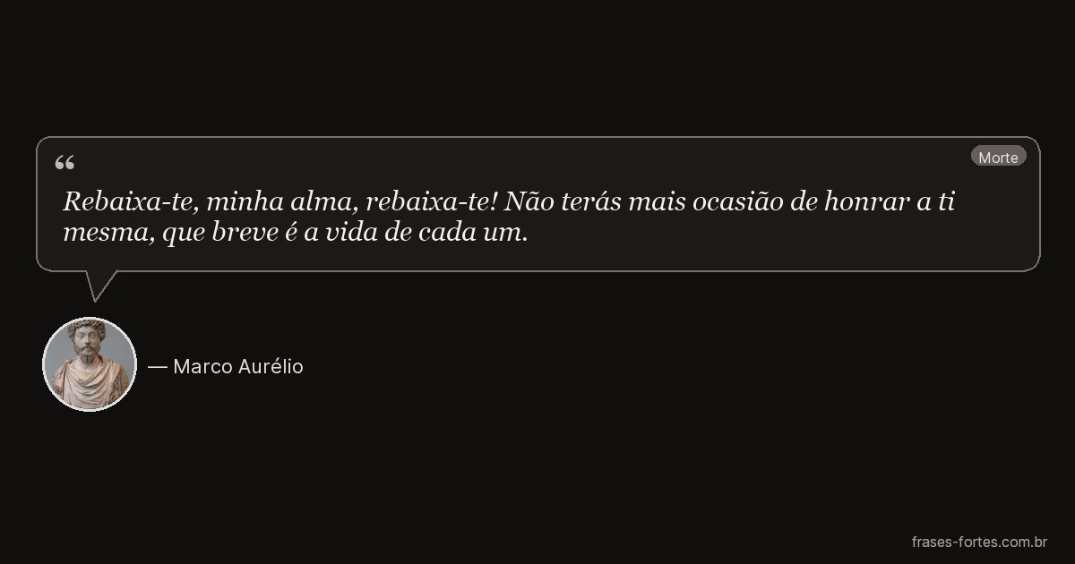 Frase de Marco Aurélio