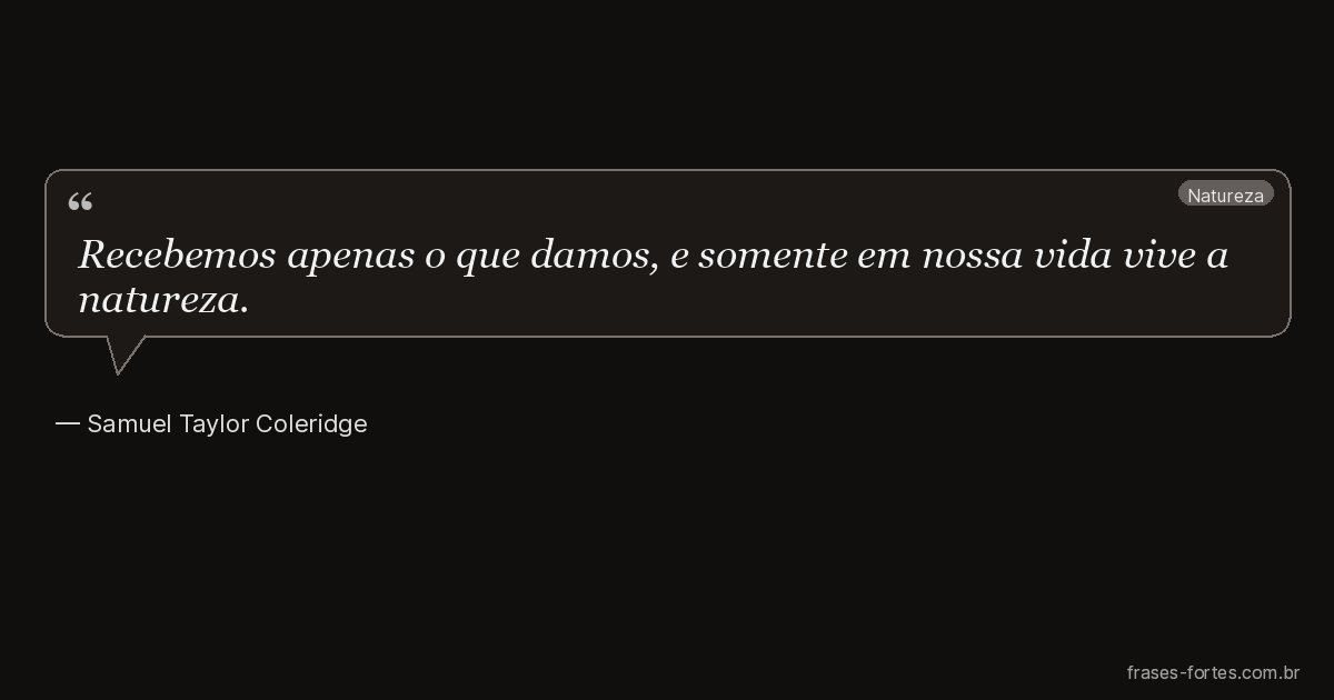 Frase de Samuel Taylor Coleridge