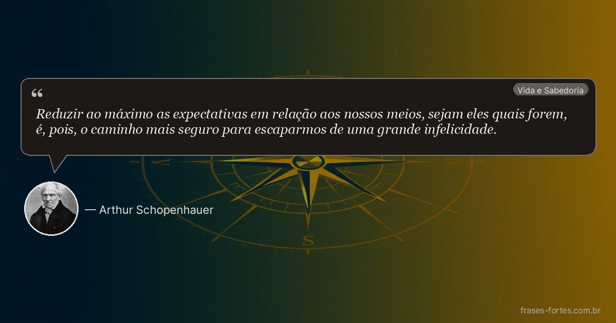 Frase de Arthur Schopenhauer