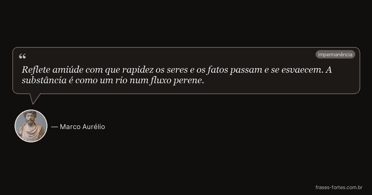 Frase de Marco Aurélio