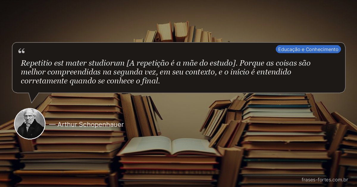 Frase de Arthur Schopenhauer