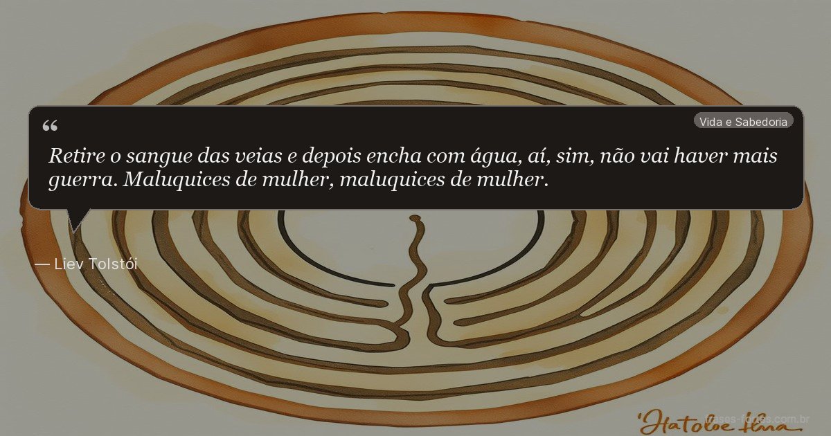 Frase de Liev Tolstói