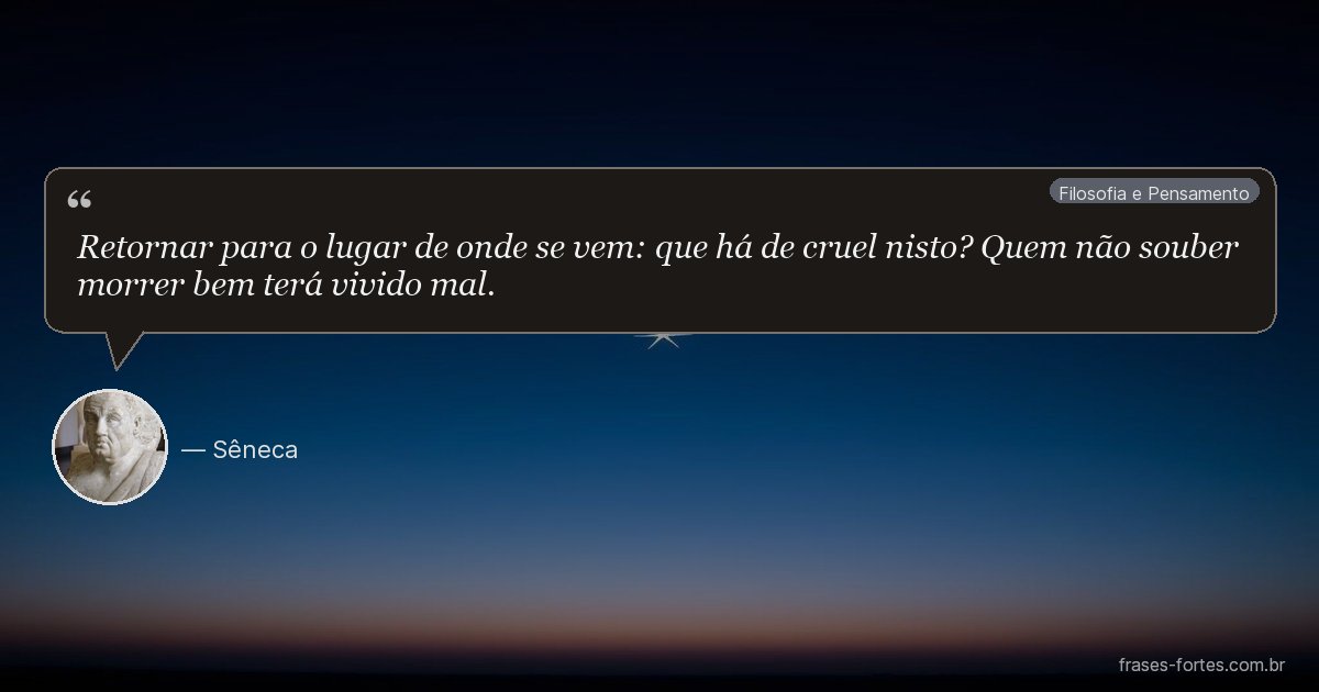 Frase de Sêneca