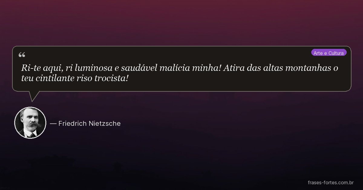 Frase de Friedrich Nietzsche