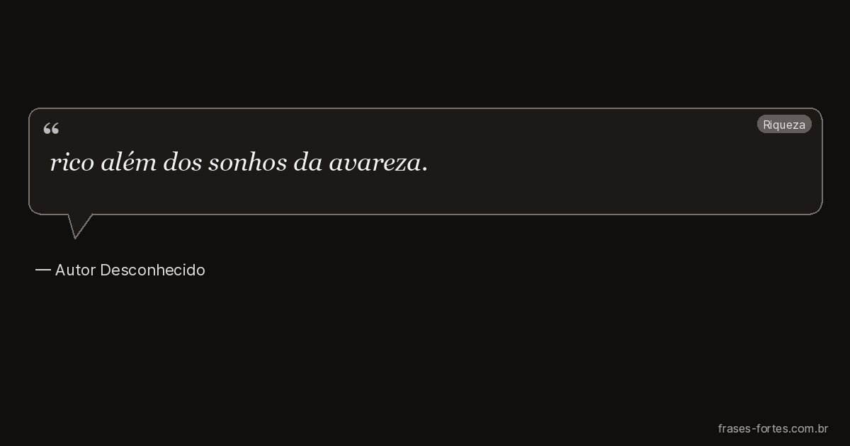Frase de Autor Desconhecido