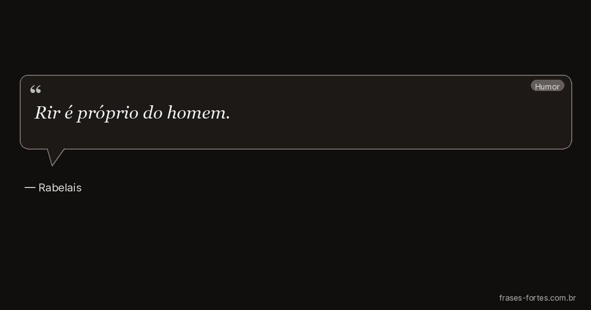 Frase de Rabelais