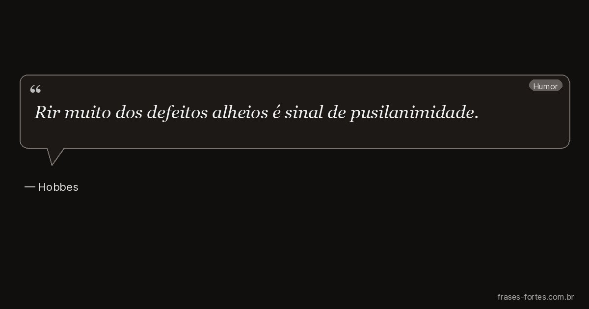 Frase de Hobbes