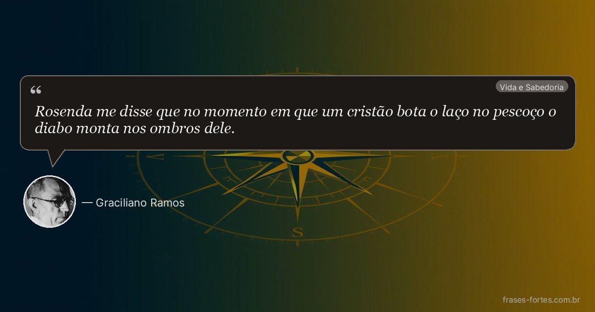 Frase de Graciliano Ramos