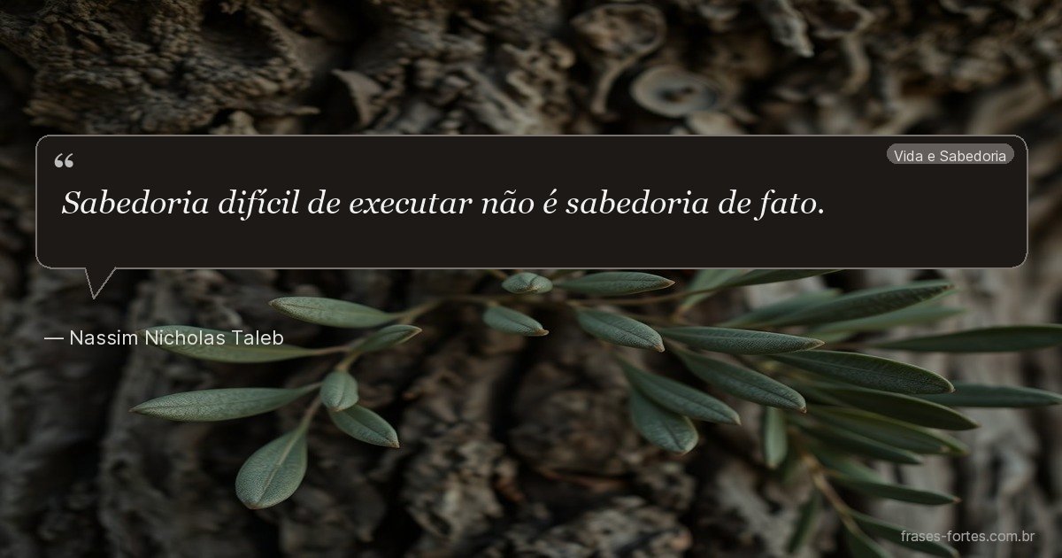 Frase de Nassim Nicholas Taleb