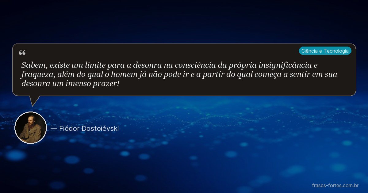 Frase de Fiódor Dostoiévski