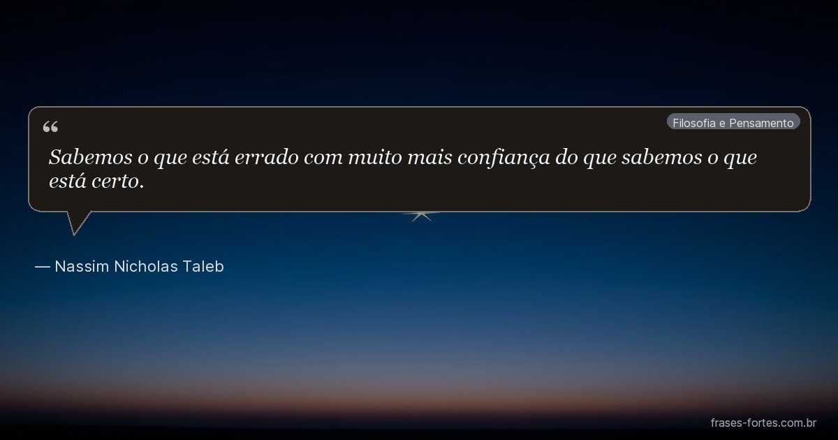 Frase de Nassim Nicholas Taleb