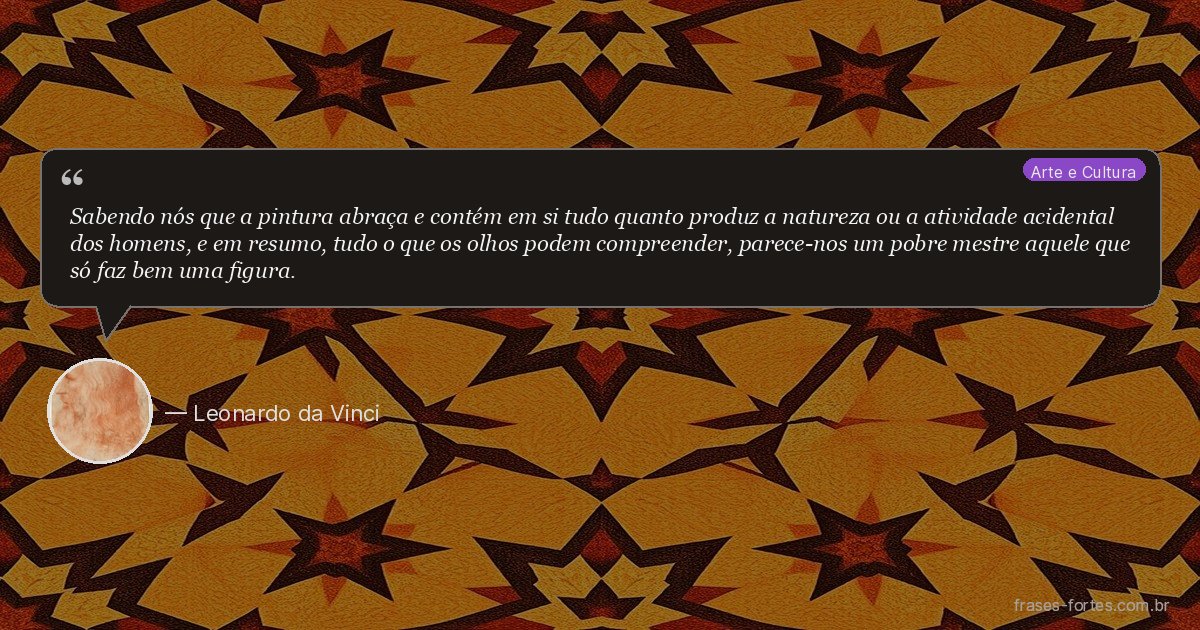 Frase de Leonardo da Vinci