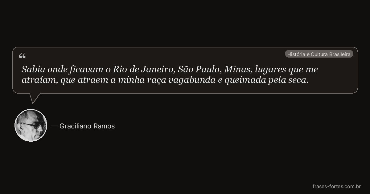 Frase de Graciliano Ramos