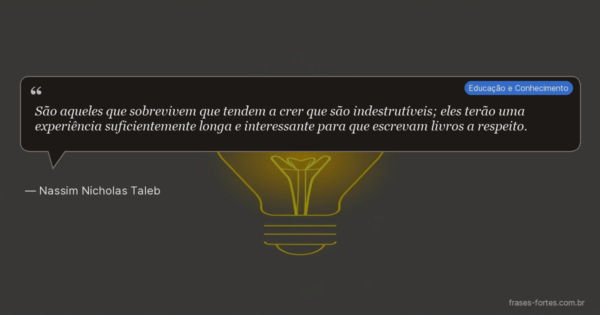 Frase de Nassim Nicholas Taleb