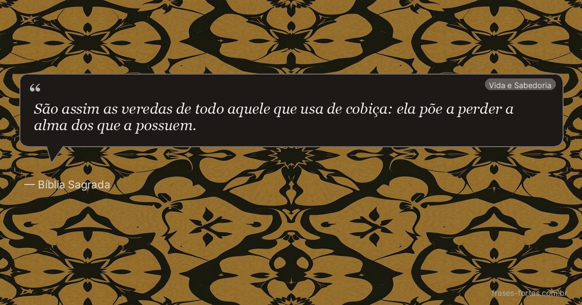 Frase de Bíblia Sagrada
